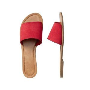 Red slide sandals - Gap Size 8